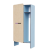 Шкаф для верхней одежды персонала во входную группу из коллекции мебели «НЕГА» (голубой) - «globural.ru» - Нижняя Тура