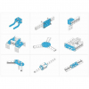 Ресурсный набор Bracket Robot Pack-Blue - «globural.ru» - Нижняя Тура