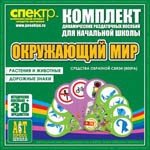 Комплект динамических раздаточных пособий - Окружающий мир (веера). Животные и растения, дорожные знаки. - «globural.ru» - Нижняя Тура