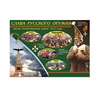 Таблица демонстрационная "Слава русского оружия" (винил 100х140) - «globural.ru» - Нижняя Тура