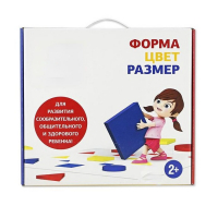 Подвижная развивающая игра "Форма, цвет, размер" - «globural.ru» - Нижняя Тура