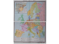 Учебная карта "Европа 1924-1939 гг" 1050*1420 мм (матовое, 2-стороннее лам.) - «globural.ru» - Нижняя Тура