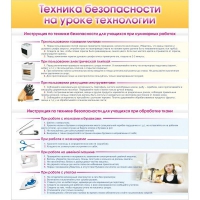 Стенд "Техника безопасности на уроке технологии" - «globural.ru» - Нижняя Тура