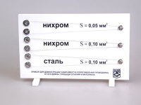 Прибор для демонстрации зависимости сопротивления проводника от его длины, сечения и материала - «globural.ru» - Нижняя Тура