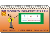 Перекидное табло для устного счета (ламинированное) - «globural.ru» - Нижняя Тура