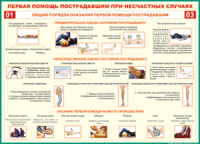  Таблица Общий порядок оказания первой помощи пострадавшим 1000*1400 винил	 - «globural.ru» - Нижняя Тура