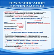 Стенд "Правописание деепричастий" - «globural.ru» - Нижняя Тура