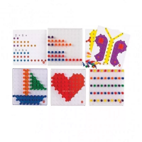 Мозаика Peg Board. Набор с прозрачными досками и картинками - «globural.ru» - Нижняя Тура
