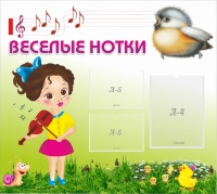 Стенд "Веселые нотки" - «globural.ru» - Нижняя Тура