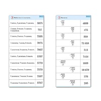 Комплект карточек (10) "Обучающий калейдоскоп. Сложение и вычитание в столбик" - «globural.ru» - Нижняя Тура