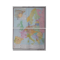 Учебная карта "Европа 1924-1939 гг" 1050*1420 мм (матовое, 2-стороннее лам.) - «globural.ru» - Нижняя Тура