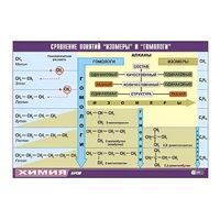 Таблица демонстрационная "Сравнение понятий изомер и гомолог" (винил 100х140) - «globural.ru» - Нижняя Тура