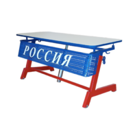 Стол ученический двухместный "Патриот-2п" на газовом лифте (р.гр. № 3-7 и наклоном столешницы ) - «globural.ru» - Нижняя Тура