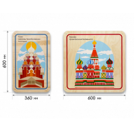 Набор стеновых панелей «Памятные места России - Кижи, Москва» - «globural.ru» - Нижняя Тура