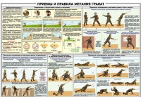 Плакат "Приемы и правила метания гранат" - «globural.ru» - Нижняя Тура