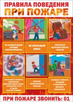 Стенд "Правила поведения при пожаре" - «globural.ru» - Нижняя Тура
