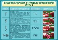 Стенд "Вязание крючком. Условные обозначения. Часть 2" - «globural.ru» - Нижняя Тура