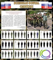 Стенд "Военная форма одежды (флаг РФ)" - «globural.ru» - Нижняя Тура