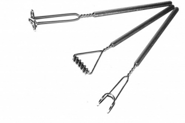 Комплект массажных логопедических зондов "Универсальный" на толстых ручках с накаткой (3 штуки) - «globural.ru» - Нижняя Тура