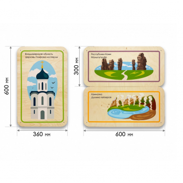 Набор стеновых панелей «Памятные места России - Владимир, Республика Коми, Камчатка» - «globural.ru» - Нижняя Тура